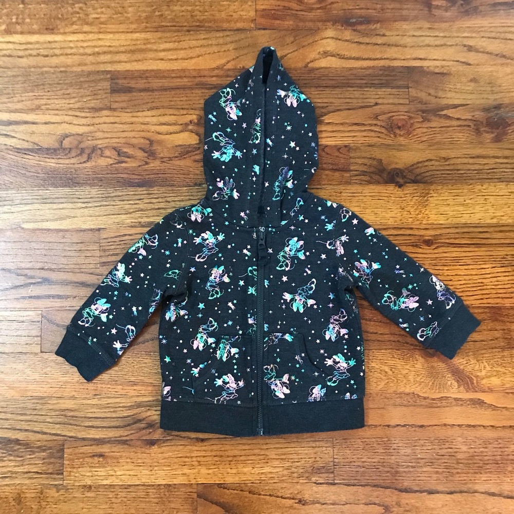 Girls Disney Hooded Hoodie Jacket Coat 
Minnie Mouse Winter Full Zip Sweater - Picture 8 of 14